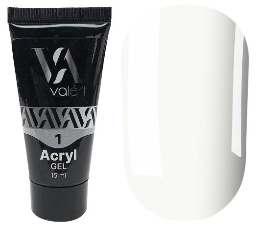 Акриловий гель для нарощування Valeri Acryl Gel №01 White 15 мл