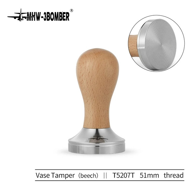 Темпер MHW-3Bomber 51 mm для кофе Рифленый