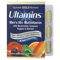 Інформація California Gold Nutrition, Ultamins, мультивитамины для мужчин за 50 лет, с коэнзимом Q10