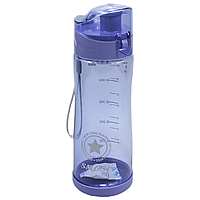 Бутылка для воды №S-4 AS (прозрач./пласт./550мл) 4цв (80)