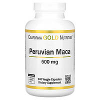 Інформація про California Gold Nutrition, мака перуанская, 500 мг, 240 растительных капсул