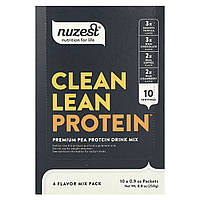 Nuzest, Clean Lean Protein, 4 Flavor Mix Pack, 10 Packets, 0.9 oz (25 g) Each