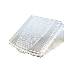 Контейнер для сиру, торта, сендвічів PP 14х14х8,5 см