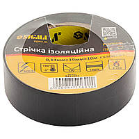 Изолента ПВХ (черная) 0.13мм*19мм*10м Premium SIGMA (8411601)