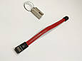 Червоний кабель брелок Micro USB для зарядки телефону і передачі файлів, фото 6