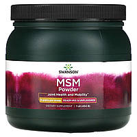 Swanson, MSM Powder, Ready-Mix & Unflavored, 5 g, 1 lb (454 g)