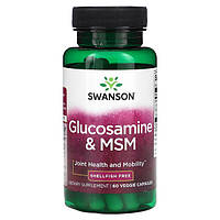 Swanson, Glucosamine & MSM, 60 Veggie Capsules