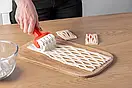 Кондитерський валик/ніж/ролик для нарізки тіста сіткою, фото 5