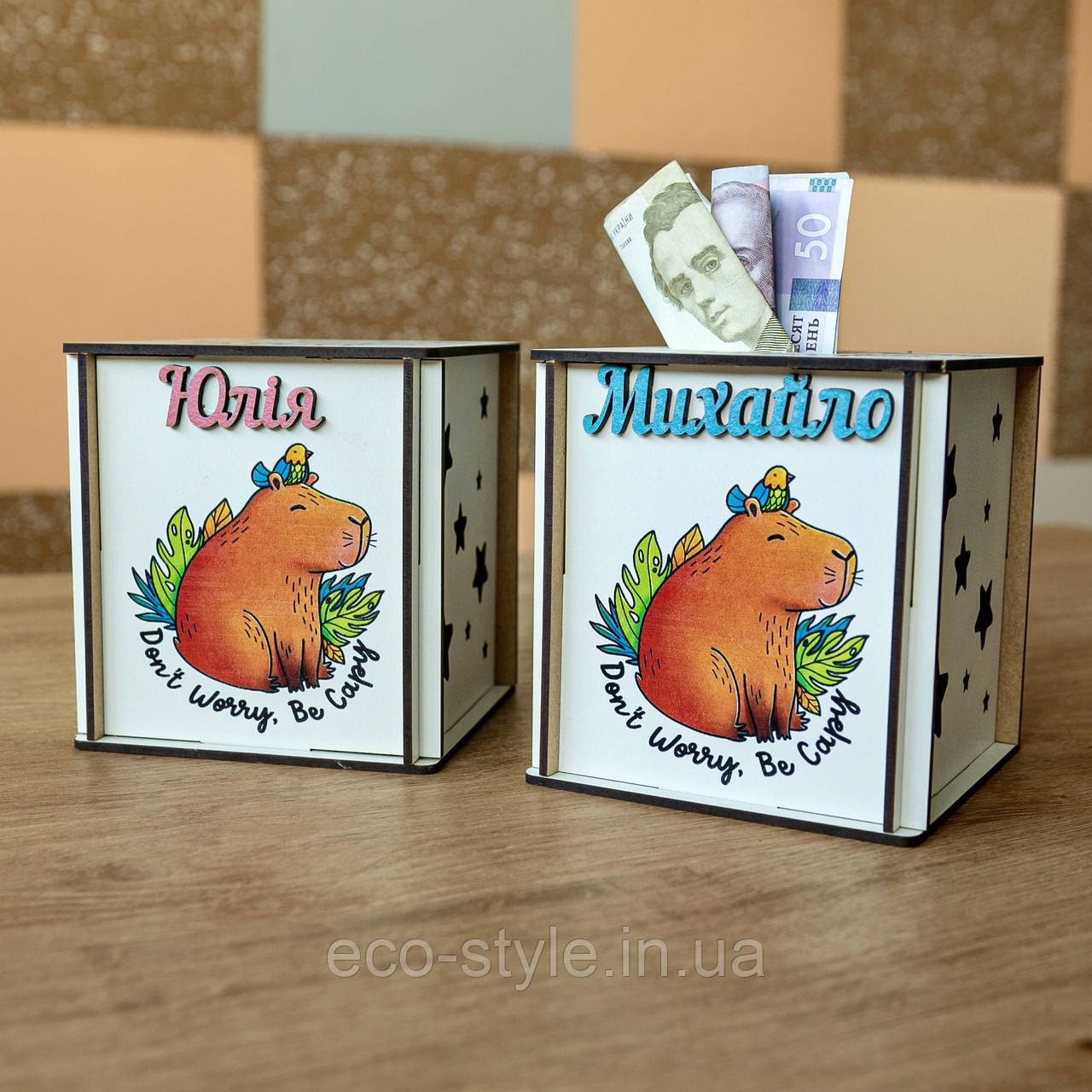 Скарбничка з Капібарою 12 см. Подарунок до школи. Подарунок на випускний. Подарунок у дитячий садок. Подарунок із капібарою, фото 1