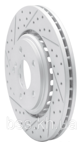 Диск гальмівний передній R1 CONCEPTS CARBON GEOMET для acura mdx 17-20 , honda odyssey 15-22 / passport 19-22