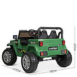 Дитячий електромобіль Джип на акумуляторі Bambi M 4557EBLR-10 зелений, фото 6