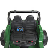 Дитячий електромобіль Джип на акумуляторі Bambi M 4557EBLR-10 зелений, фото 9