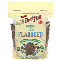 Інформація про Bob's Red Mill, Organic Whole Flaxseed, 13 oz (368 g)