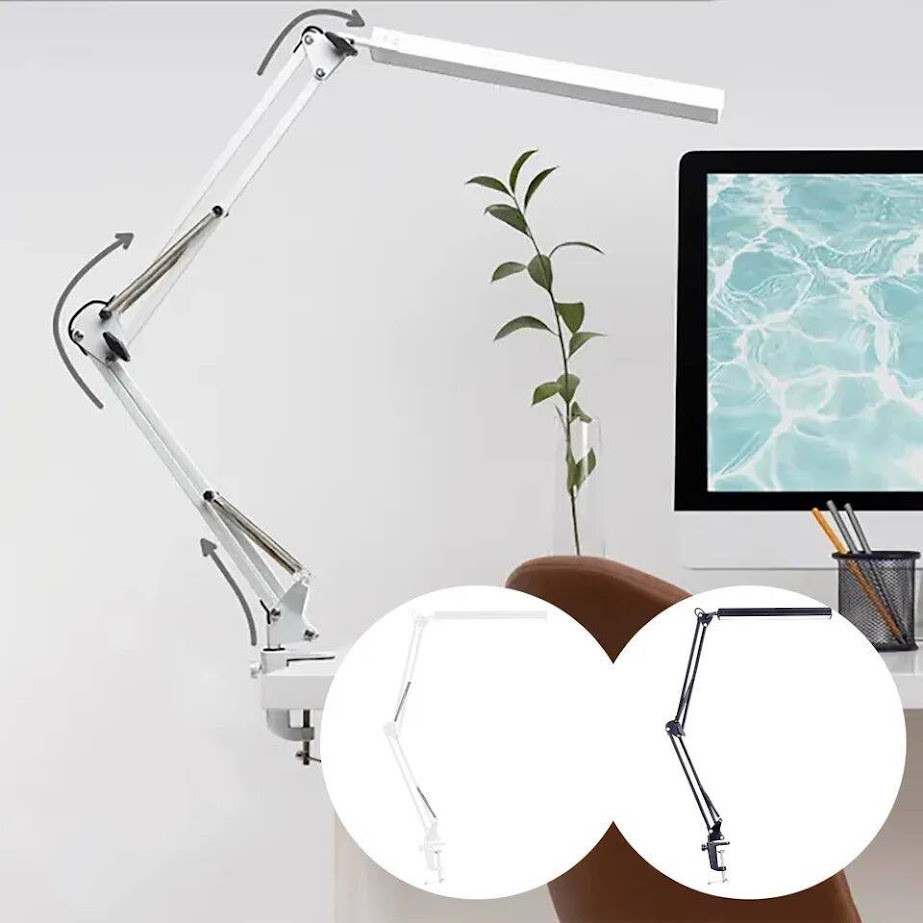 Світлодіодна настільна LED лампа FX310B (12 Вт.) для освітлення 2в1 (на підставці та струбціні),