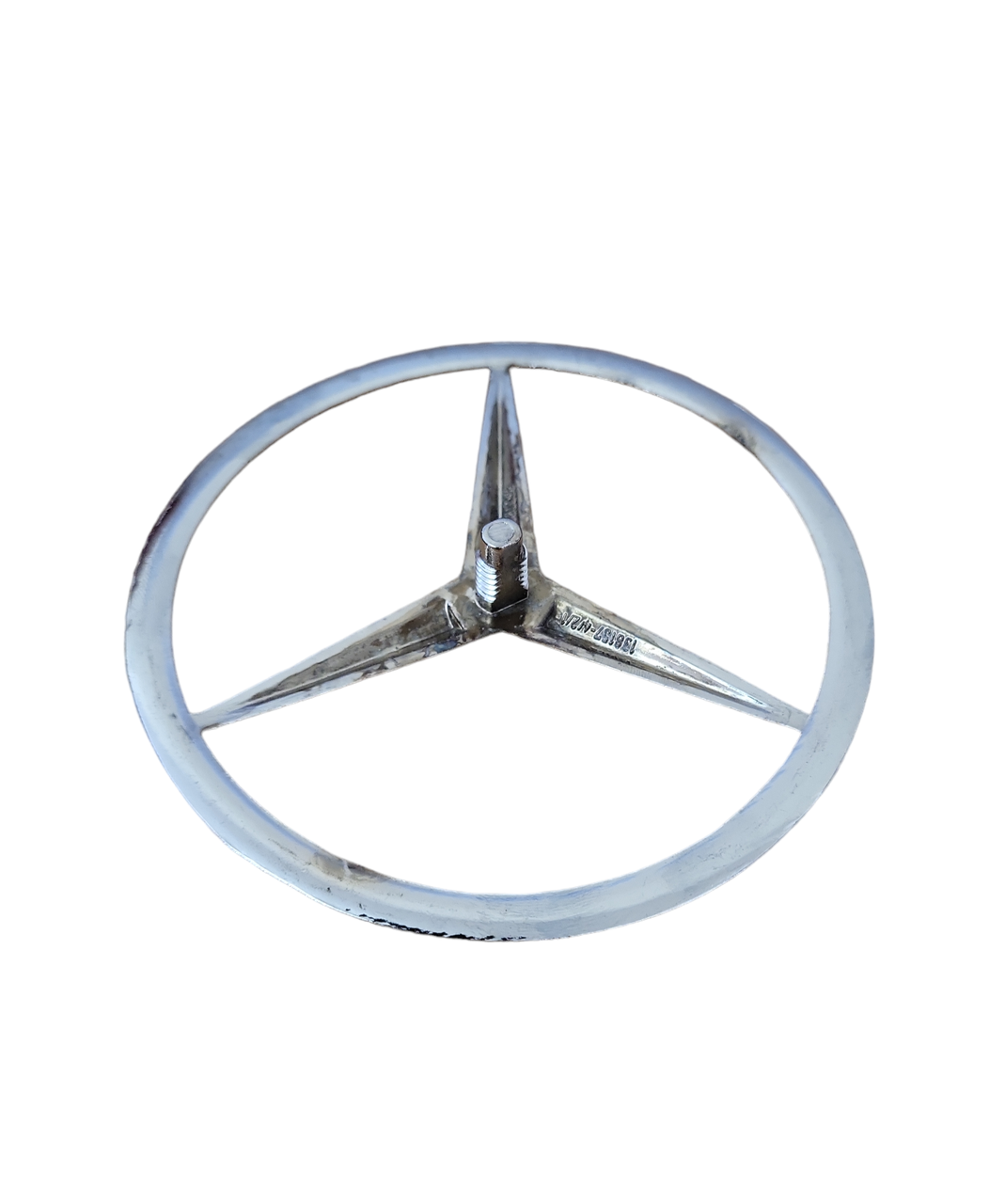 Емблема на багажник Mercedes 115 мм на бовт металева УЦІНКА!