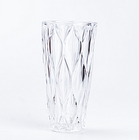 Изящная ваза для цветов в стиле Арт-декор стеклянная, прозрачная стильная ваза для букетов цветов