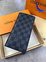 Гаманець Louis Vuitton без блискавки, синій всередині k335