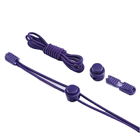 Шнурки-ледарки нейлонові із застібкою для швидкої затяжки фіолетові 29184 фіолетовий