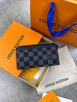 Візитниця сіра Louis Vuitton Damier Graphite grey k372