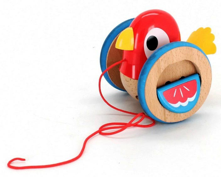 Дерев'яна каталка Птенець Hape E0360 розвивальна дерев'яна іграшка з дерева для малюків