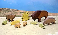 Набір дитячий ігровий Did Opanas Лісові Друзі колекційні фігурки дерев яні 10 шт.