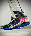 Eur36-46 Баскетбольні кросівки AIR ZOOM GT JUMP AVOCADO OWN SPACE BLACK/RACER PINK/GAME ROYAL/WHITE/GREEN, фото 4