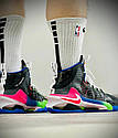 Eur36-46 Баскетбольні кросівки AIR ZOOM GT JUMP AVOCADO OWN SPACE BLACK/RACER PINK/GAME ROYAL/WHITE/GREEN, фото 5