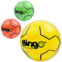 Мяч футбольный EV-3393 размер 5, ПУ 3, 5мм, 450-470г, ламинированный, 3цвета, в пакете