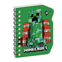 Блокнот YES В7/60 подв. спираль "Minecraft. Creeper", клетка