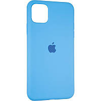 Чохол Fiji Silicone Case для Apple iPhone 15 Pro Max бампер накладка Soft Touch з мікрофіброю Marine Blue