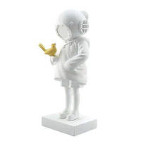 Banksy Deep Sea Diver Figure біла із золотою пташкою (Фігурка)