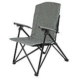 Крісло розкладне для відпочинку на природі зі спинкою та підлокотниками Bo-Camp Stanwix Green (1204733), фото 2