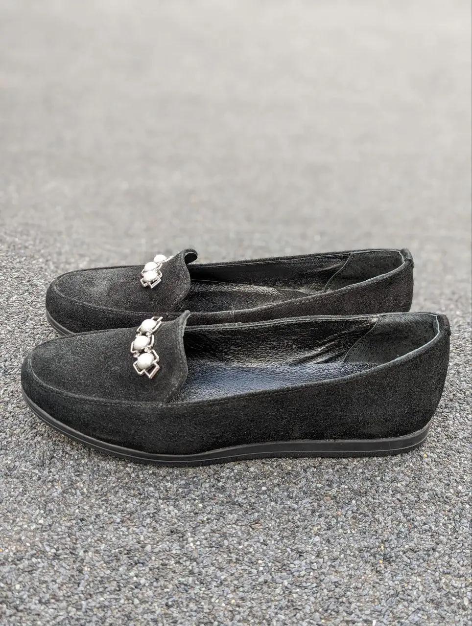 STTOPA Розміри 36-44. Туфлі лофери великих розмірів із натуральної шкіри. 177-3644 Чорні, фото 1