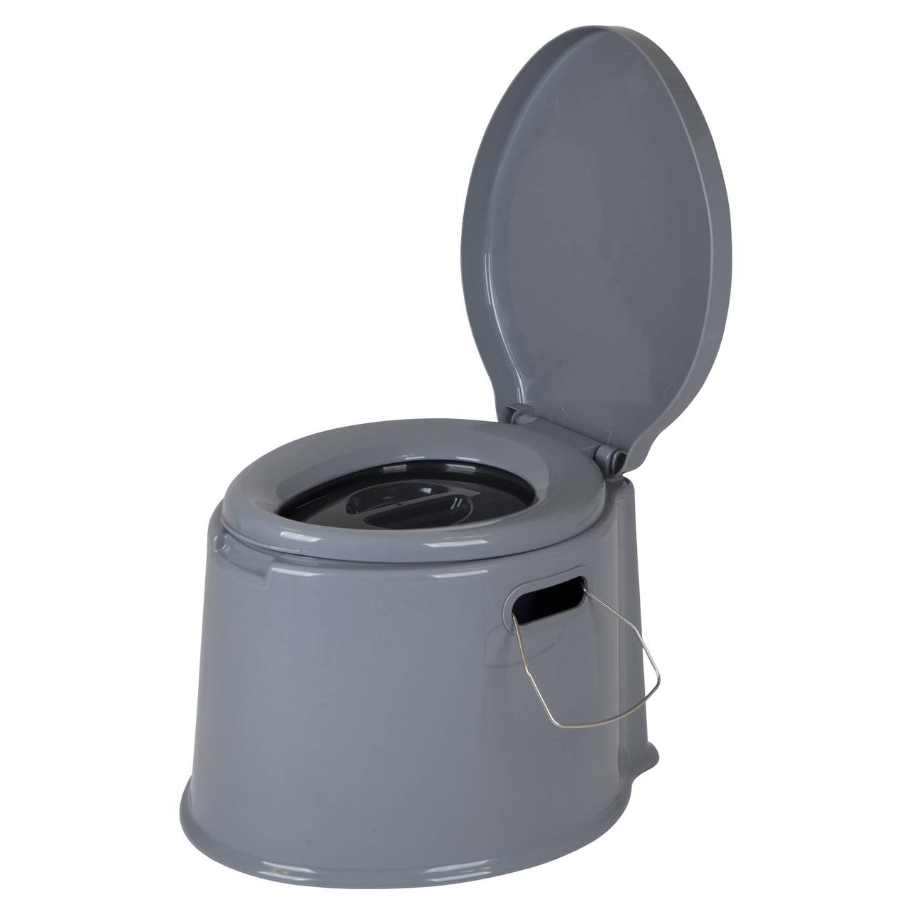 Біотуалет Bo-Camp Portable Toilet 7 Liters Grey (5502800) туалет для дачі, кемпінгу, догляду за хворими, бомбосховищ та укриттів
