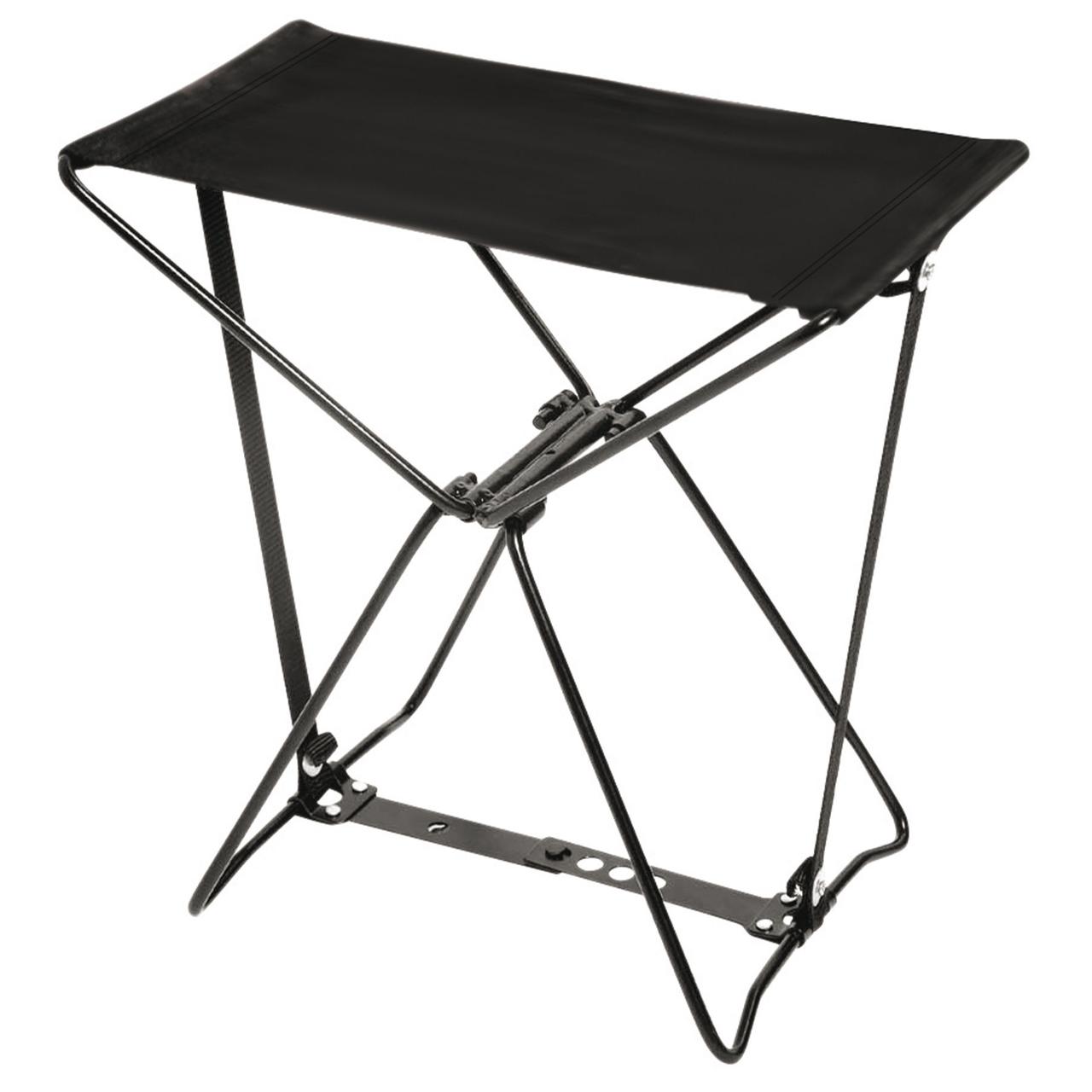 Стілець розкладний для відпочинку на природі Bo-Camp Fishing Stool Compact Black (1204580) крісло карпове для пікніка і кемпінгу