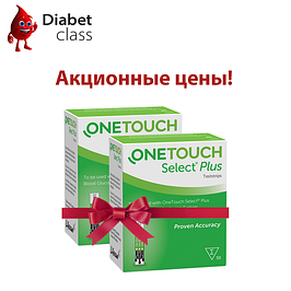 Акційні тест-смужки One Touch Select Plus