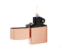 Зажигалка коллекционная бензиновая Zippo Solid Copper with Black Plated Insert ручная работа GG, код: 7946807