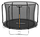 Дитячий садовий Батут із внутрішньою захисною сіткою 252 см LEOBRO Premium 8FT BLACK, фото 3