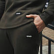 Чоловічий костюм Stout хакі / Спортивний комплект Світшот + Штани на флісі / Теплий флісовий костюм, фото 6