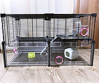 Клетка для хомяка CAGE MULTIPLA HAMSTER BLACK, 72x37x42cm