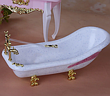 Лялькові меблі Gloria Ванна кімната 2316 меблі для ляльок у комплекті ванна умивальник унітаз, фото 5