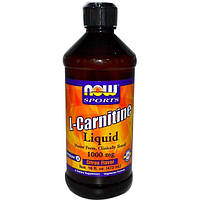 Карнитин NOW Foods L-Carnitine Liquid 1000 mg 473 ml 31 servings Citrus GG, код: 7518412