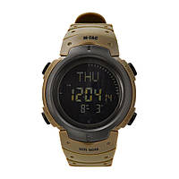 M-Tac часы тактические с компасом Coyote, армейские наручные часы койот, мужские функциональные часы mus