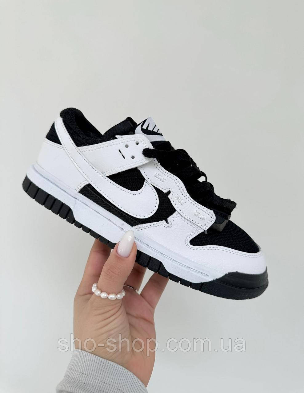 Кроссовки Nike  Air Dunk Low Jumbo White/black, фото 1