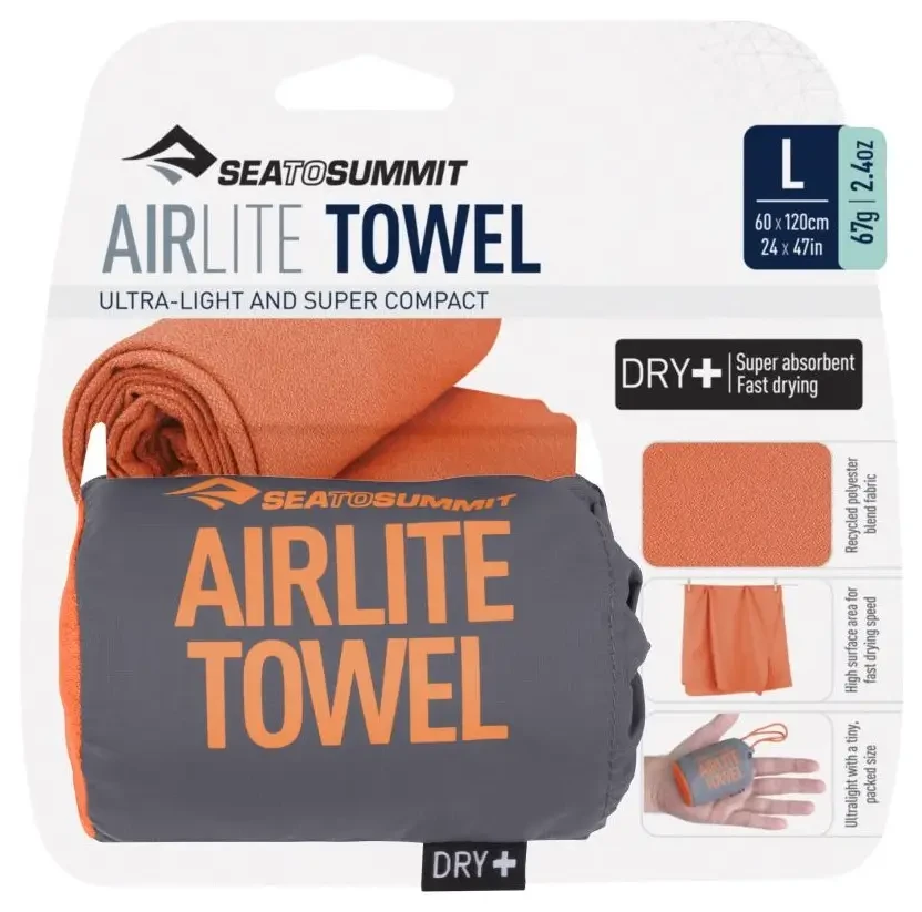 Рушник із мікрофібри Sea To Summit AirLite Towel, L (Outback), 120x60 см