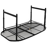 Стіл Bo-Camp Northgate Oval 150x80 cm Black/Grey (1404188), фото 4