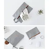 Набір туристичних сумок 7 штук органайзерів для речей та валізи у подорож Trizand 23111 сірий Польща, фото 5