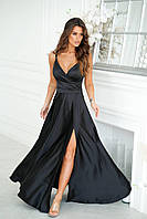 Длинное вечернее платье с разрезом по ноге Размеры 42,44,46,48 (расцветки)