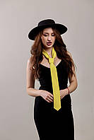 Женская галстук желтый слим Modna KAZKA MKCRA202020 onesize