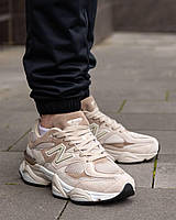 Мужские кроссовки New Balance 9060 Beige Full, Нью баланс 9060 бежевые